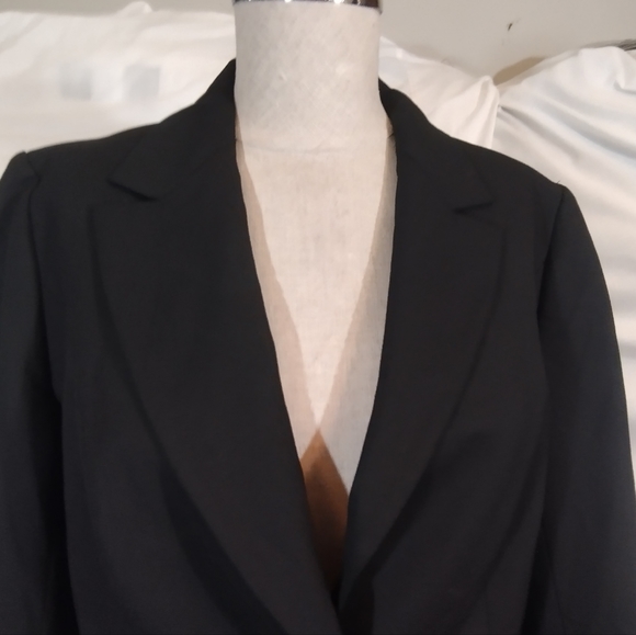 The Limited Blazer buttonUp Jacket, Women, Black, Spread Collar, Long Sleeve, 8 - Picture 5 of 11